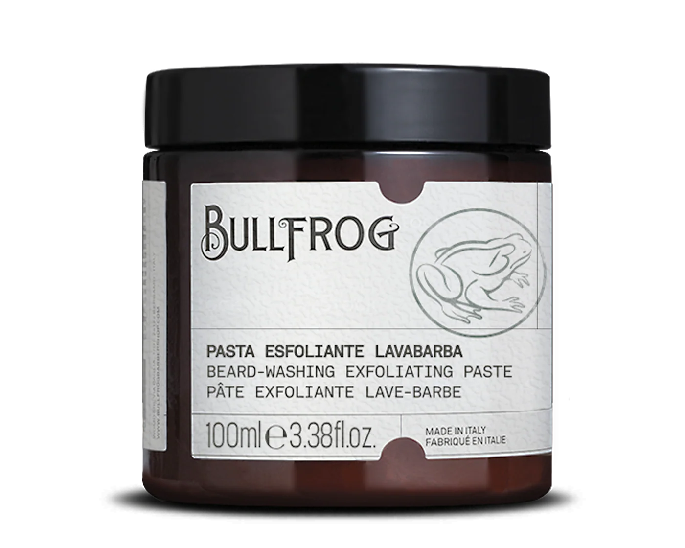Bullfrog Beard Washing Exfoliating Paste - Deep Cleansing & Anti-Odour Beard Scrub 100ml