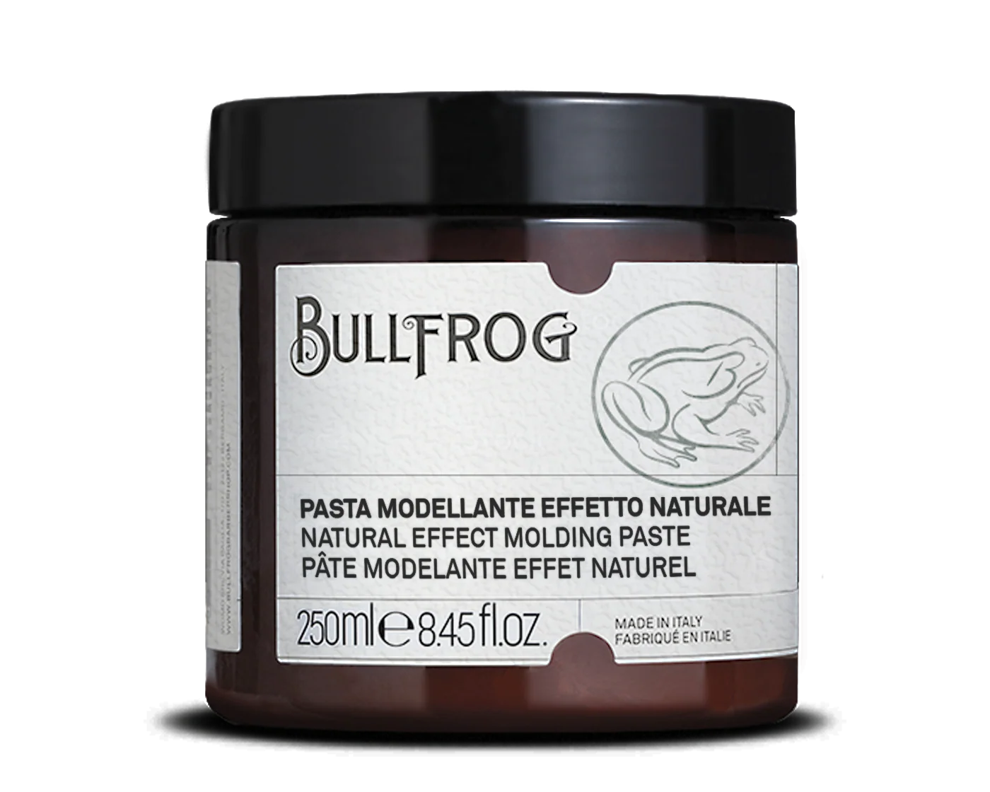 Bullfrog Natural Effect Molding Paste - Flexible Matte Finish Hair Wax 250ml