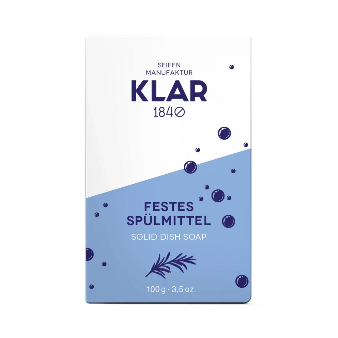 Klar Solid Dish Soap - Eco-Friendly & Powerful Kitchen Cleanser 100g