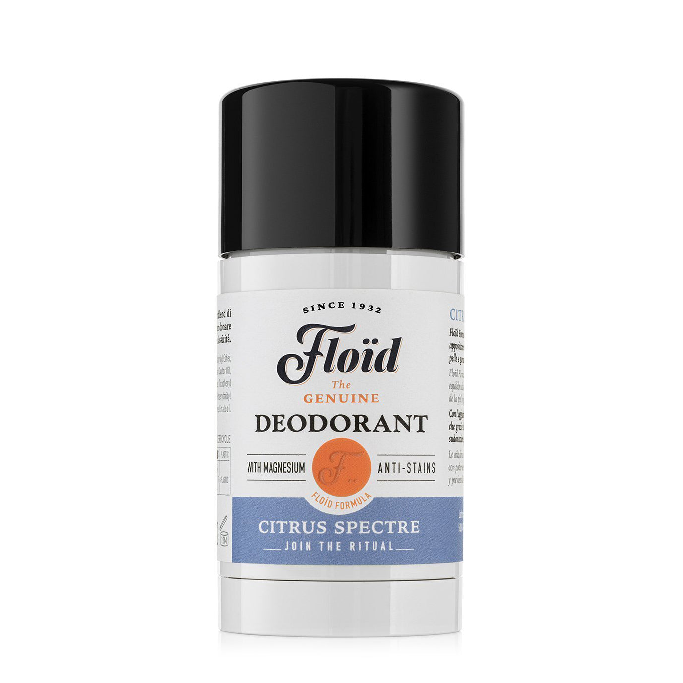 Floid Citrus Spectre Deodorant - Magnesium Salt Anti-Stain Protection 75ml