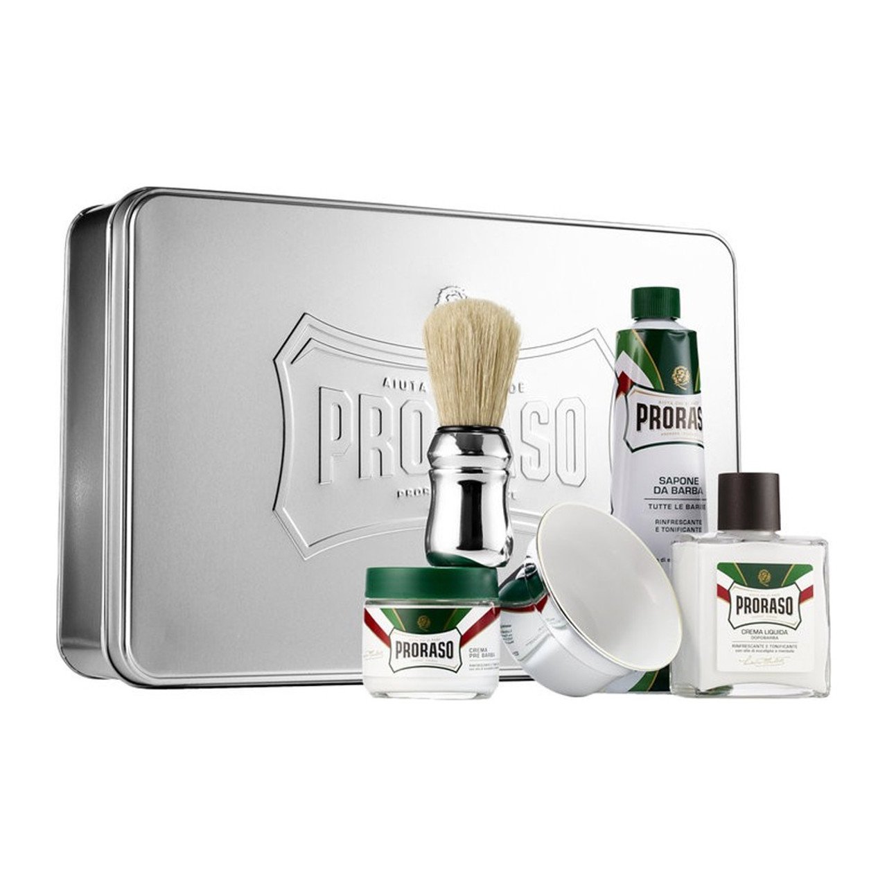 Proraso Classic Shaving Set Eucalyptus – 5-Piece Professional Grooming Kit