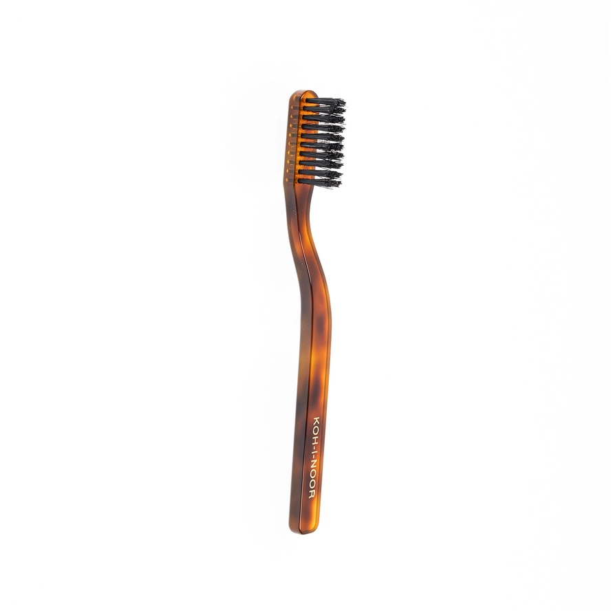 Koh-I-Noor Art 826 Soft Carbon Toothbrush - Feather-Tip Bristles - Handmade in Italy
