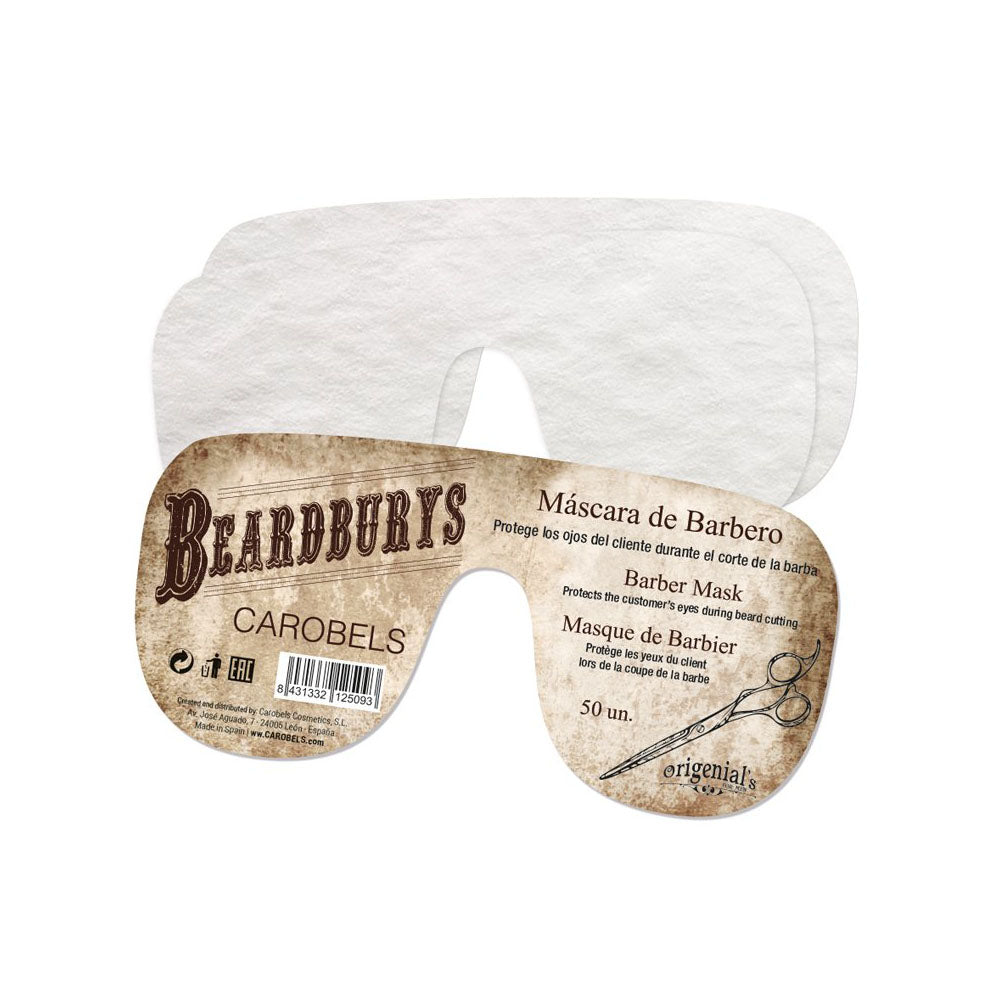 Beardburys Disposable Barber Masks - 3-Ply Professional Hygiene Face Masks (50 Units)