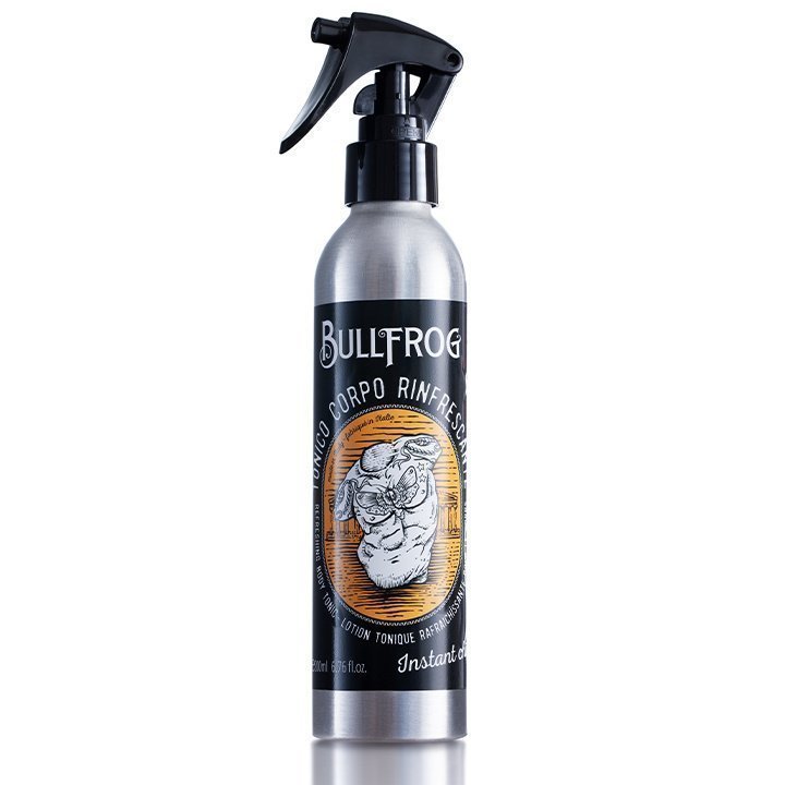 Bullfrog Refreshing Body Tonic Lotion - Energizing Body Mist & Hydrating Spray 200ml