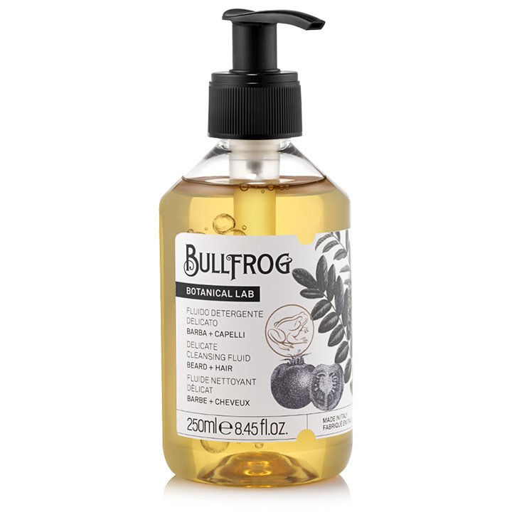 Bullfrog Botanical Lab Delicate Cleansing Fluid - Gentle Hair & Beard Wash 250ml