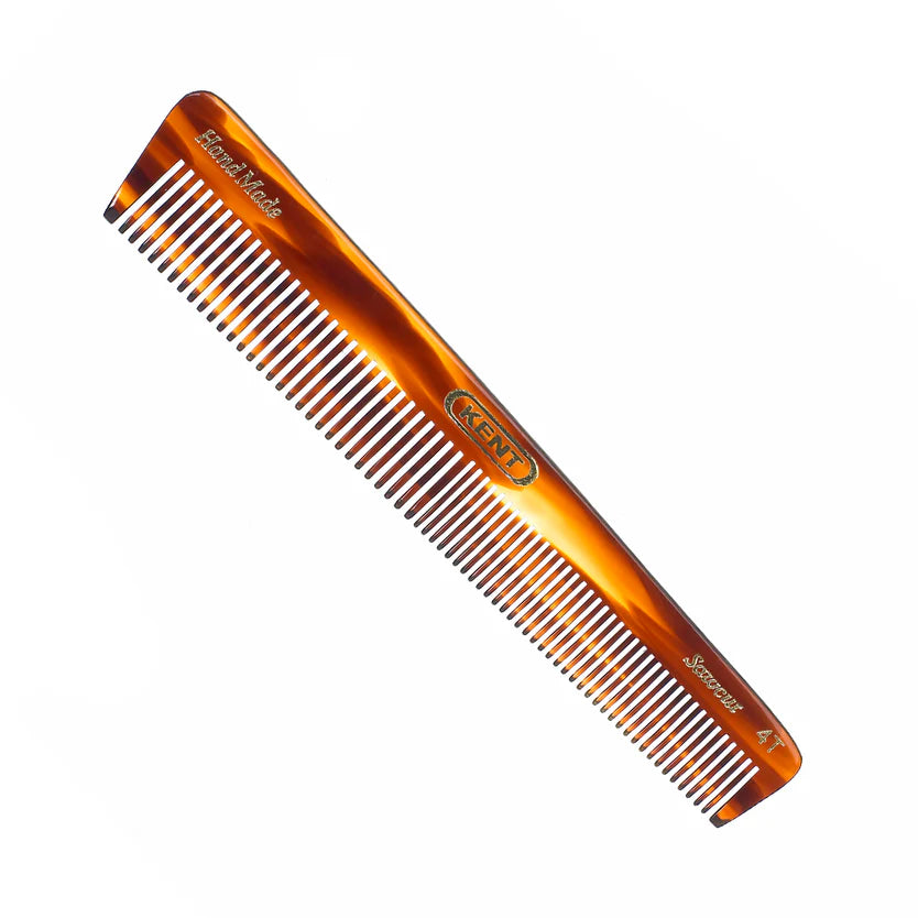 Kent Handmade A 4T Coarse Fine General Grooming Comb - Cellulose Acetate 150mm