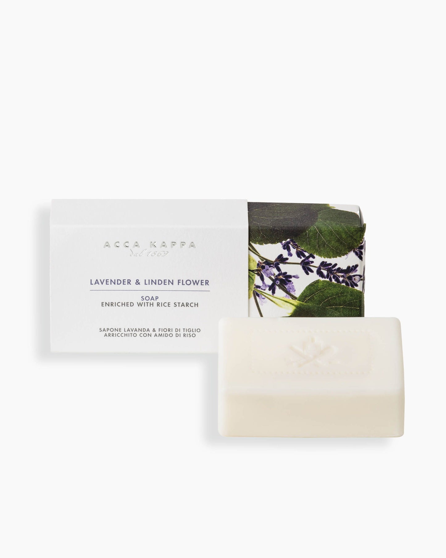 Acca Kappa Lavender & Linden Flower - Enriched with Rice Starch Soap 150g