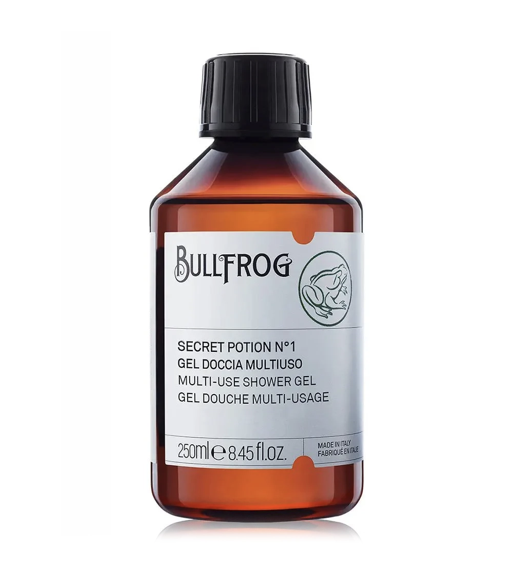 Bullfrog Secret Potion No.1 All-In-One Shower Shampoo - Face, Hair & Beard Cleanser 250ml