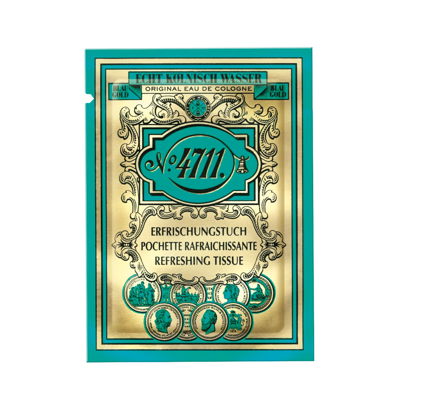 4711 Original Eau de Cologne Refreshing Wipes - 10 Individually Wrapped Tissues