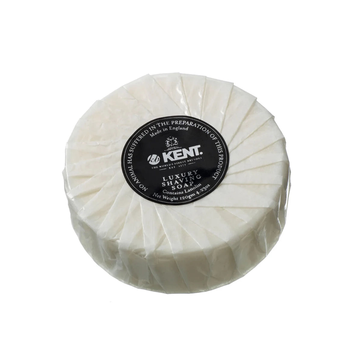 Kent Brushes SB2 Luxury Shaving Soap Refill with Lanolin & Shea Butter 120g