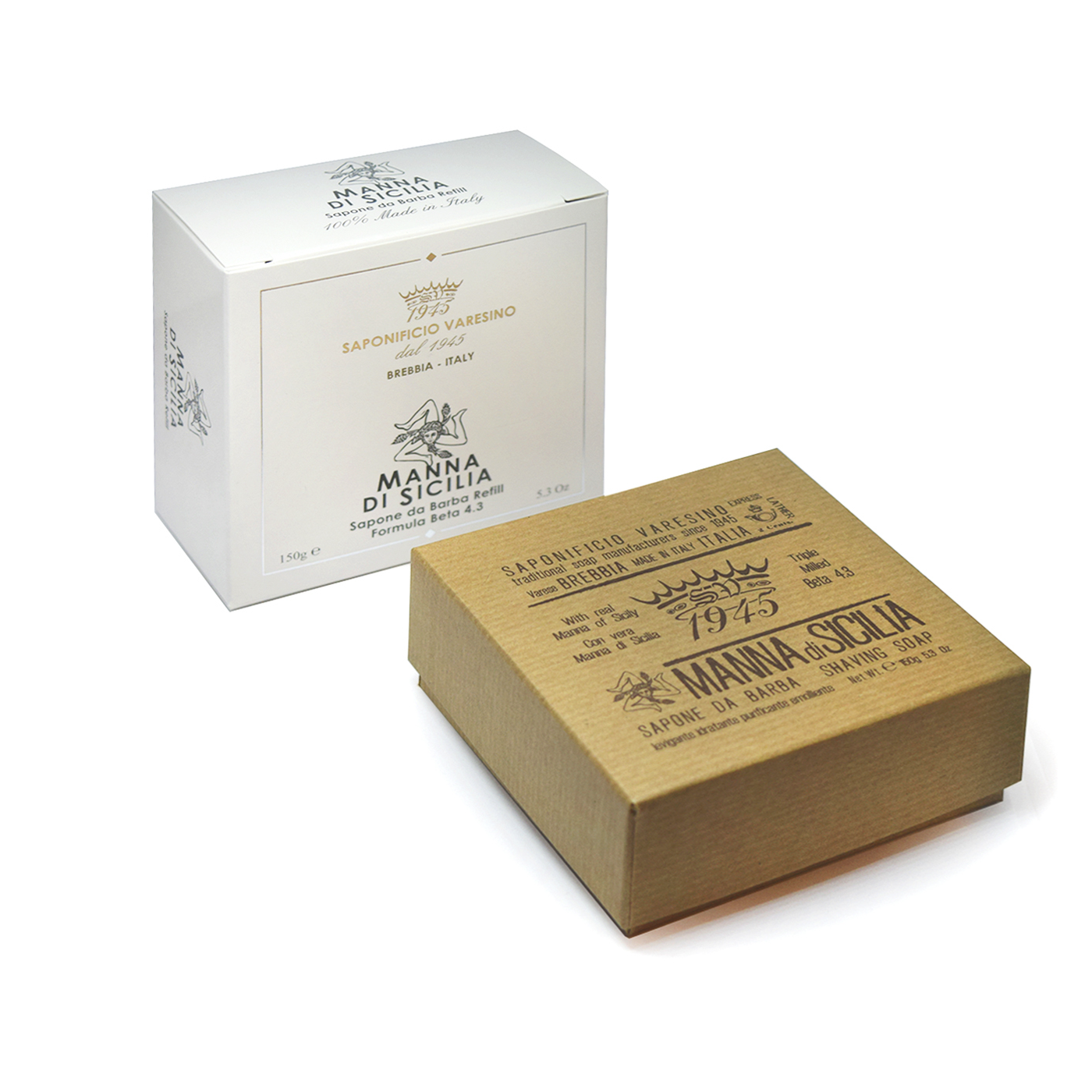 Saponificio Varesino Shaving Soap Manna di Sicilia 150g – Beta 4.3 Formulation