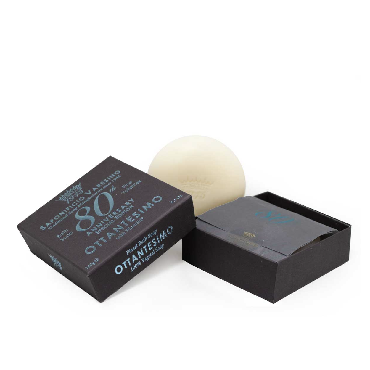 Saponificio Varesino 80th Anniversary Bath Soap – Commemorative Artisan Cleansing 150g