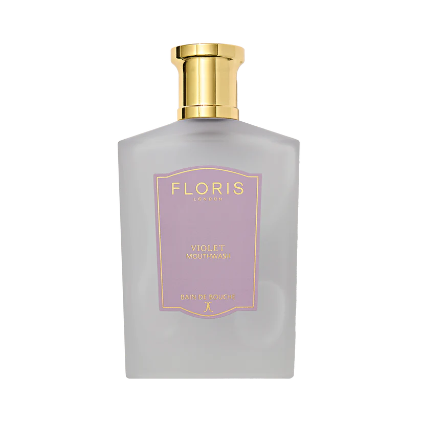 Floris London Violet Mouthwash 100ml - Concentrated Luxury Breath Freshener