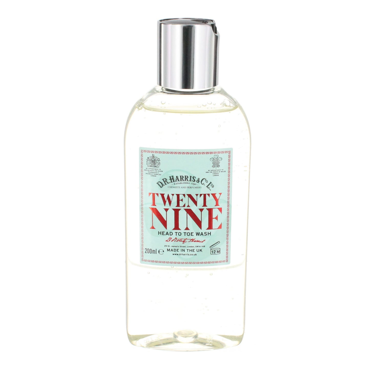 Dr Harris Twenty Nine Body Wash - Warm Spiced Floral All-in-One Cleanser 200ml