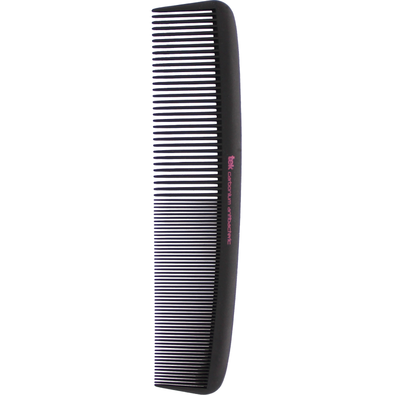 TEK 2373 Giant Antibacterial Carbon Cutting Comb - Wide/Fine Tooth (23cm)