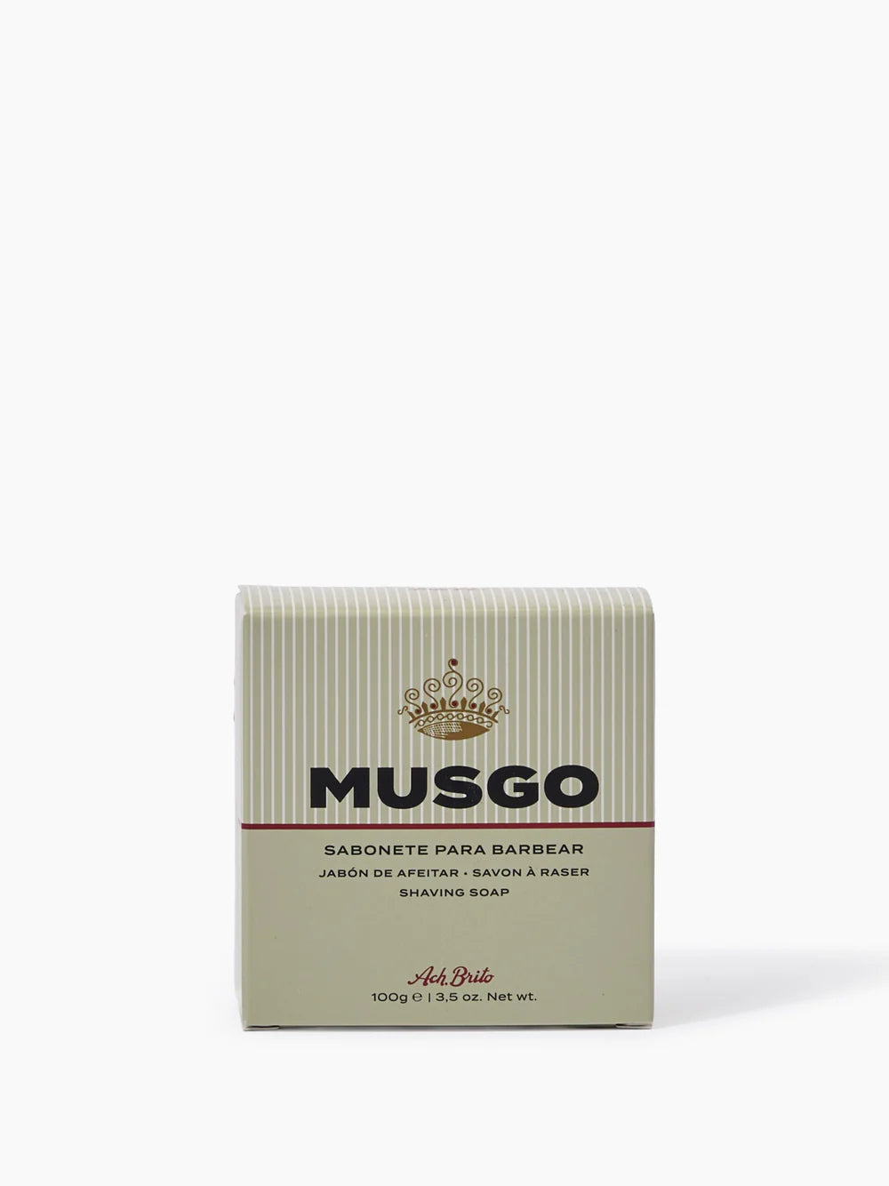 Ach Brito Musgo Shaving Soap - Traditional Vegetable-Based Soap 100g