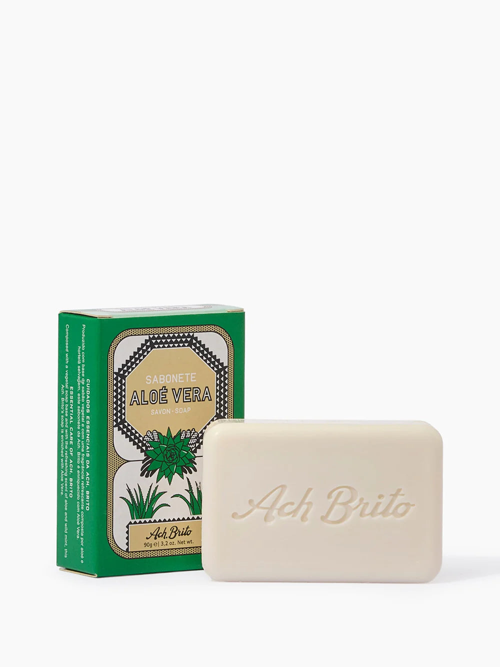 Ach Brito Aloe Vera Soap - Hydrating & Soothing Vegetable Bar 90g