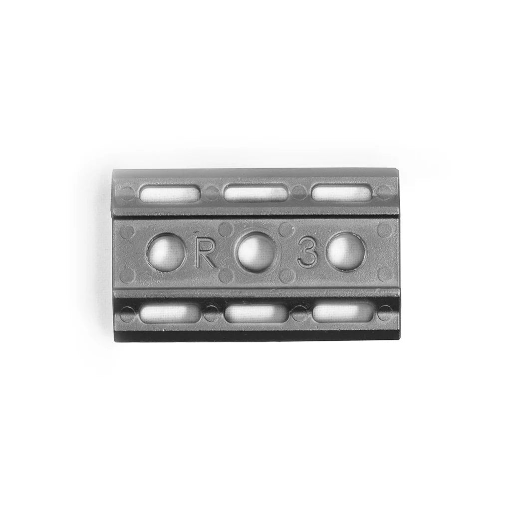 Rockwell Razors Base Plate 1/3 (Silver/White Chrome) – S-Series Compatibility