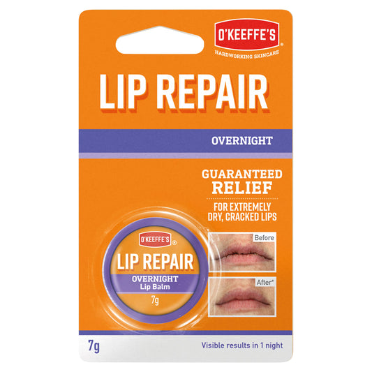 O’Keeffe’s Lip Repair Overnight Balm – Intense Recovery While You Sleep 7g
