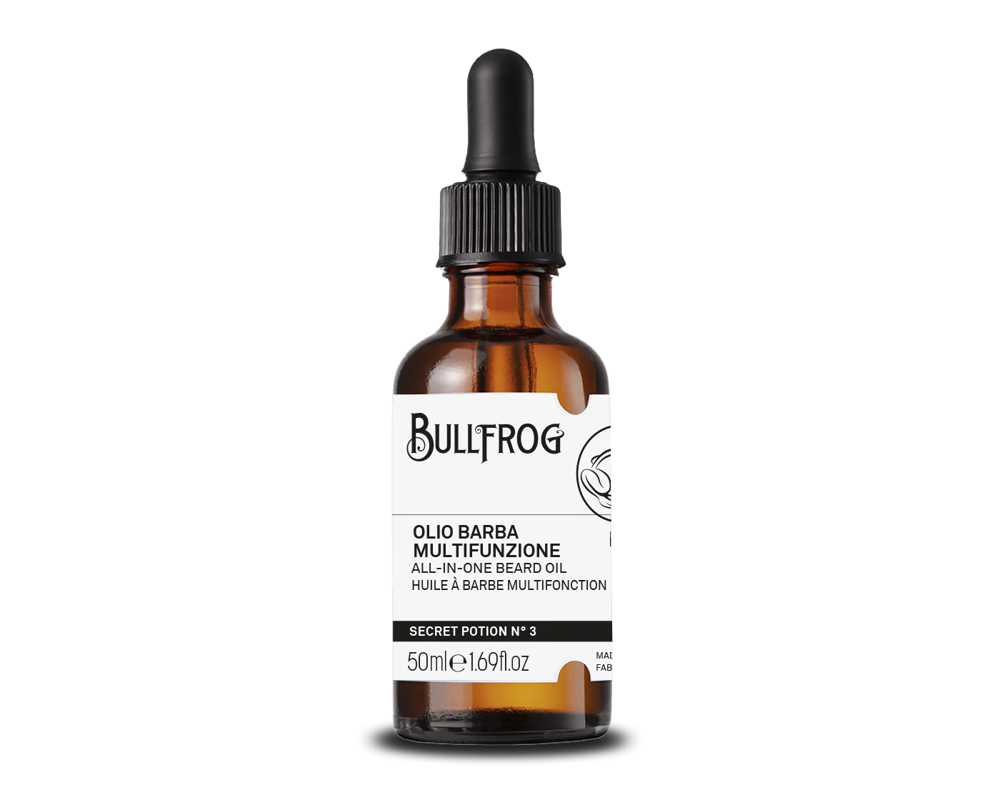 Bullfrog Secret Potion No.3 All-In-One Beard Oil - Multipurpose Conditioning & Shaving Oil 50ml
