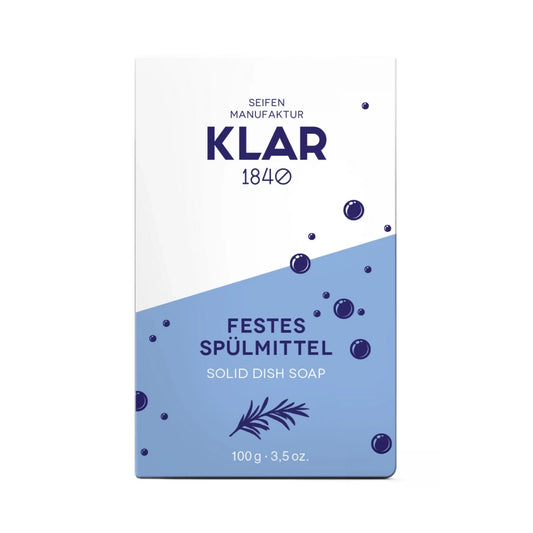 Klar Solid Dish Soap - Eco-Friendly & Powerful Kitchen Cleanser 100g