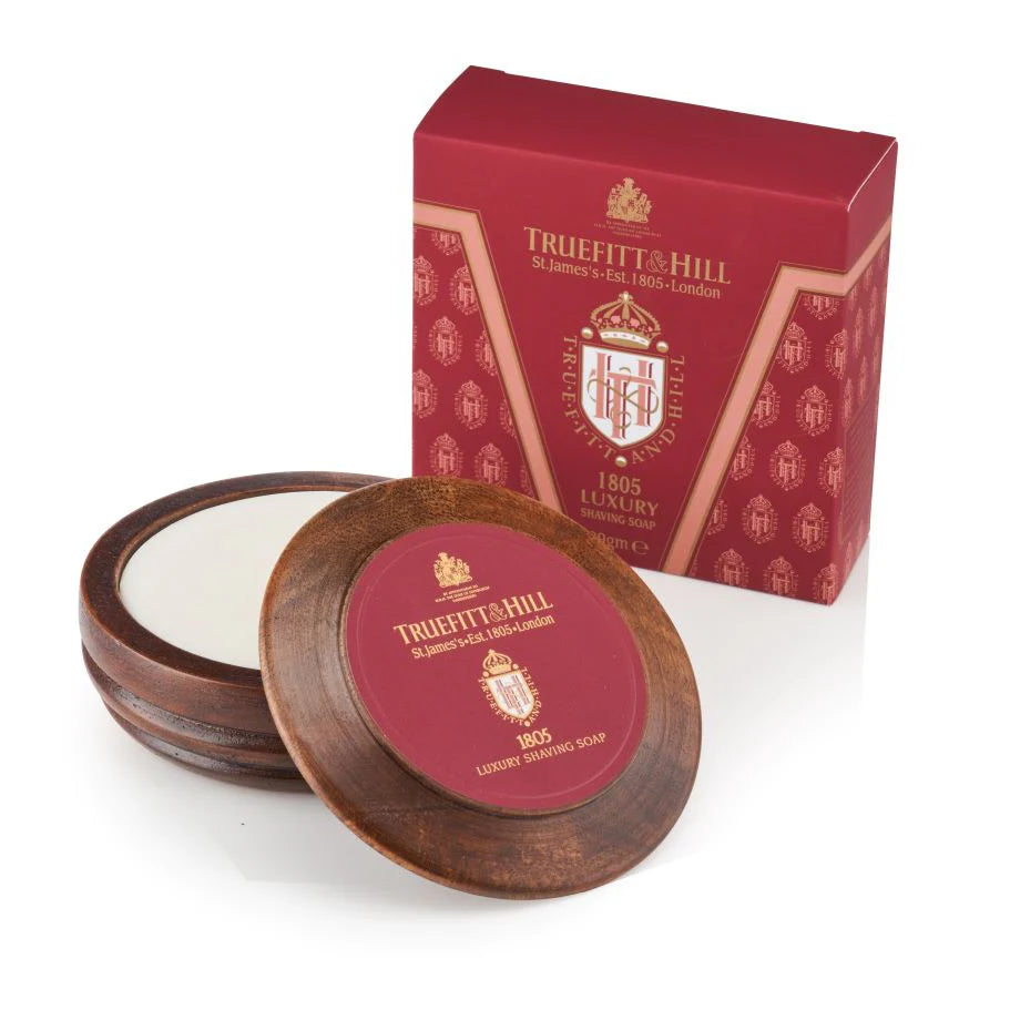 Truefitt & Hill 1805 Shaving Soap in Acacia Wood Bowl 99g