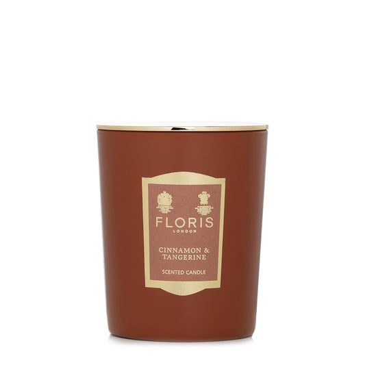 Floris London Cinnamon & Tangerine Scented Candle 175g - Luxury Spice & Citrus Home Fragrance