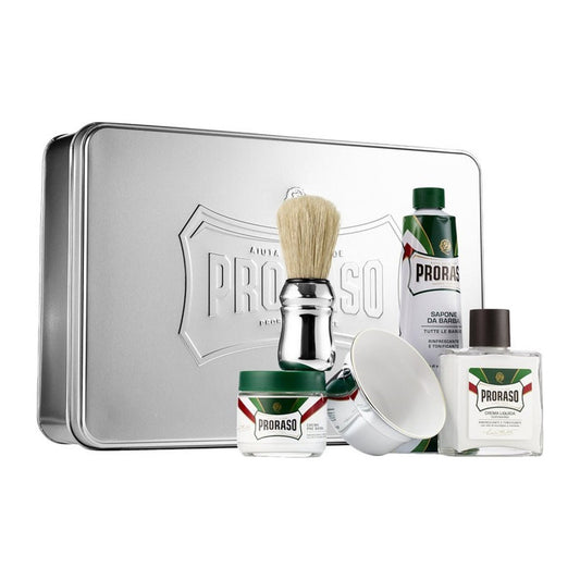 Proraso Classic Shaving Set Eucalyptus – 5-Piece Professional Grooming Kit