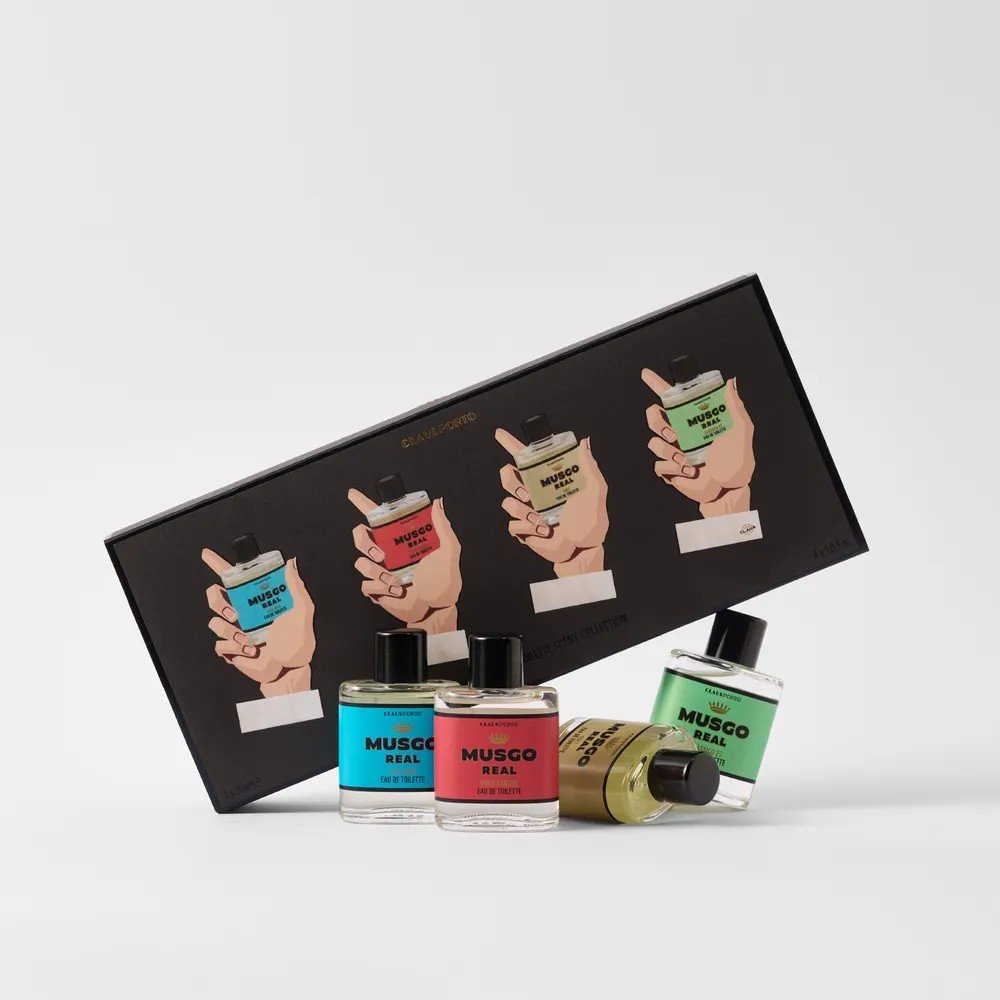 Claus Porto Musgo Real "Hands Up" Mini EDT Gift Set - 4 x 30ml Discovery Box