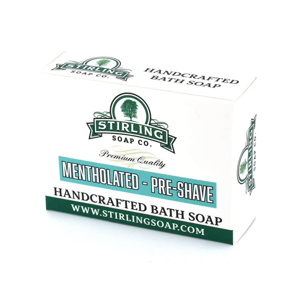 Stirling Soap Co. Mentholated Pre-Shave Soap – The Ultimate Cooling Prep 155g
