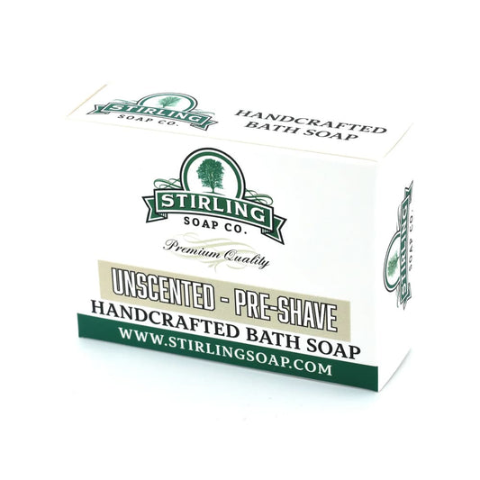 Stirling Soap Co. Unscented Pre-Shave Soap – High-Slickness Performance Prep 155g