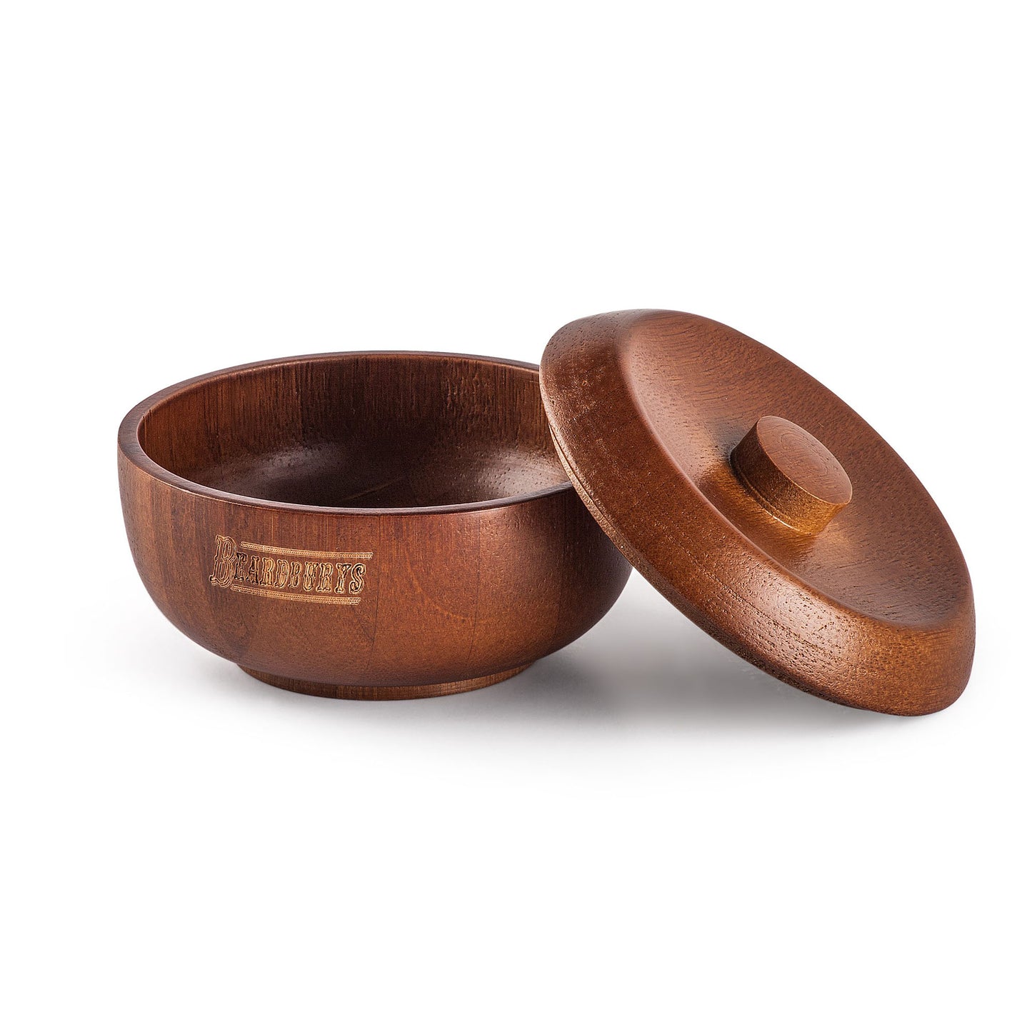 Beardburys Natural Wood Shaving Bowl - Professional Traditional Lathering Accessory