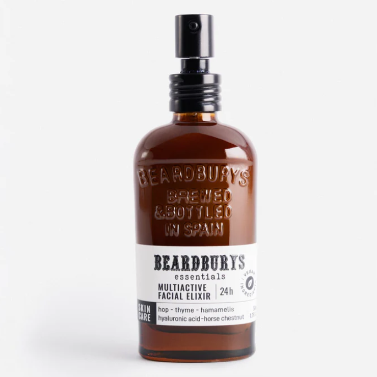 Beardburys Essential Multiactive Facial Elixir - Concentrated Men's Face Serum 50ml