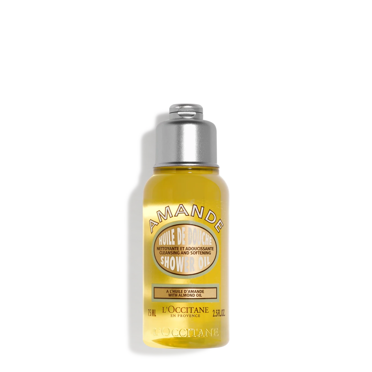 L'Occitane Almond Shower Oil - Luxury Body Wash Travel Size 75ml