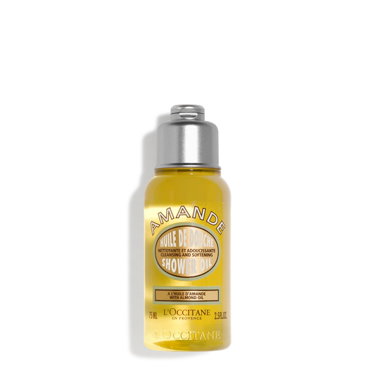 L'Occitane Almond Shower Oil - Luxury Body Wash Travel Size 75ml