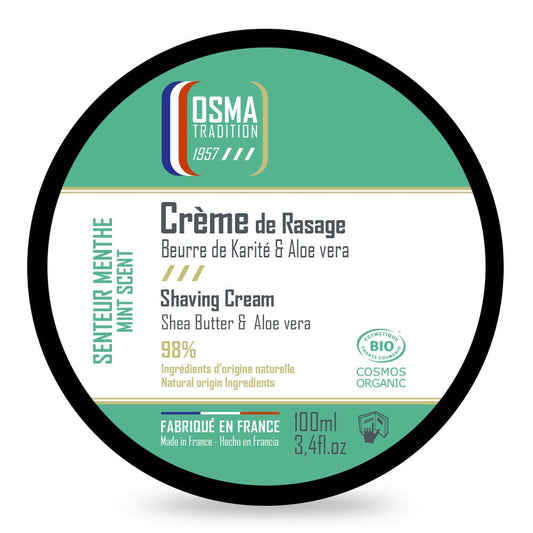 Osma Tradition Shaving Cream Mint – Cooling Refreshment & Skin Protection 100ml
