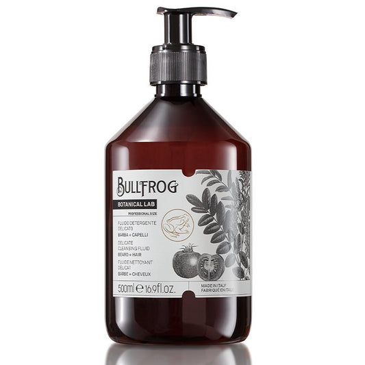 Bullfrog Botanical Lab Delicate Cleansing Fluid - Gentle Hair & Beard Wash 500ml