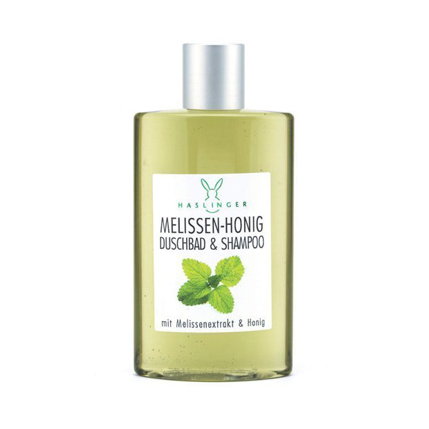 Haslinger Lemon Balm & Honey Shower Gel & Shampoo - Refreshing & Nutritive 2-in-1 Wash 200ml