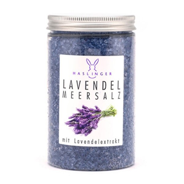 Haslinger Lavender Bath Salts - Calming & Aromatic Mineral Soak 450g