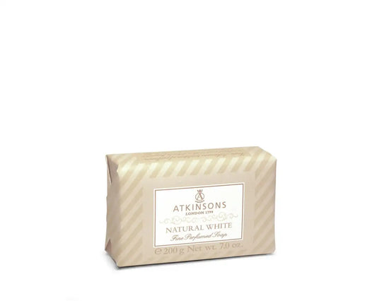 Atkinsons Natural White Soap - Premium Scented Hand & Body Soap 125g