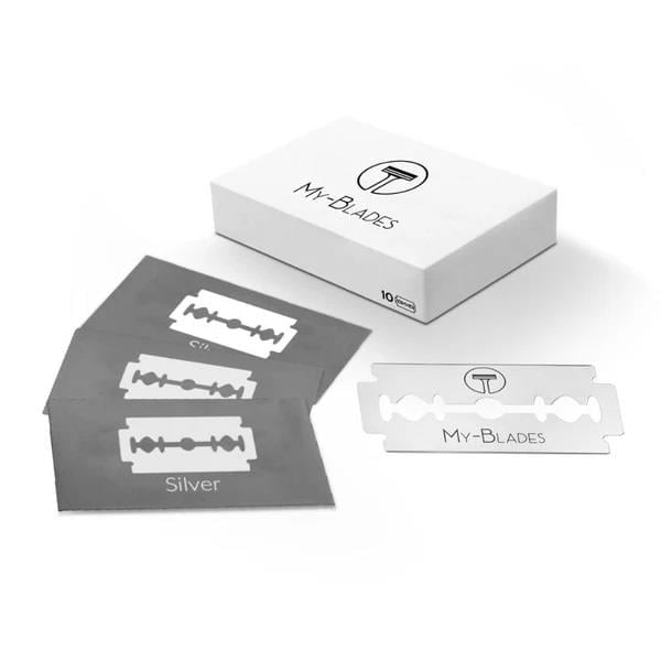My Blades - Silver Stainless Steel Double Edge Blades 10pcs