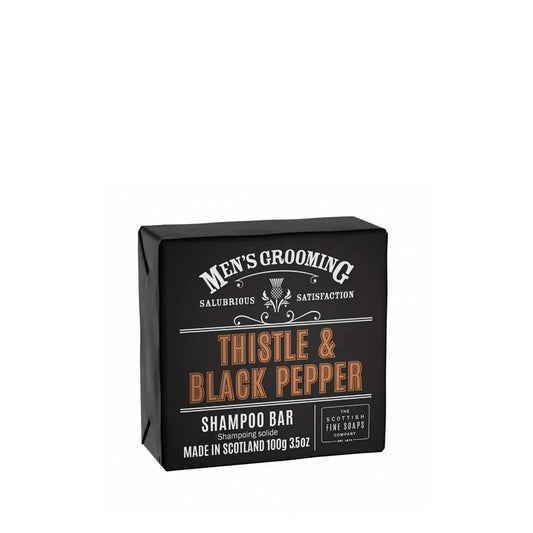 Scottish Fine Soaps Thistle & Black Pepper Shampoo Bar Eco-Friendly Hair Vitality 100g