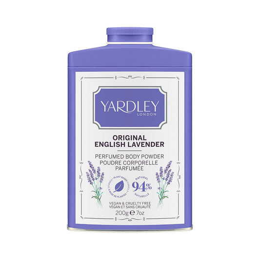 Yardley London Original English Lavender Perfumed Body Powder – Luxury Silky Talc 200g