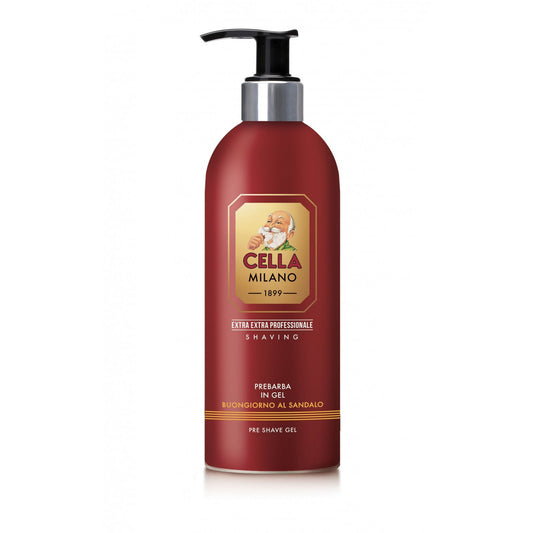 Cella Milano Extra Pro Pre Shave Gel - Buongiorno al Sandalo Professional Size 500ml