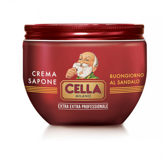 Cella Milano Extra Pro Shaving Cream Soap - Buongiorno al Sandalo Maxi Bowl 300ml