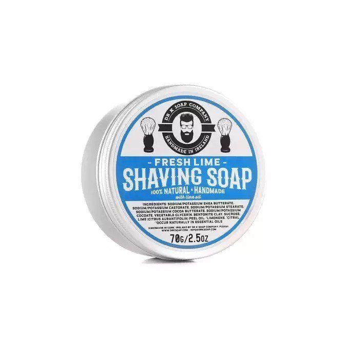 Dr K Soap Company Shaving Soap Fresh Lime & Citrus 70g