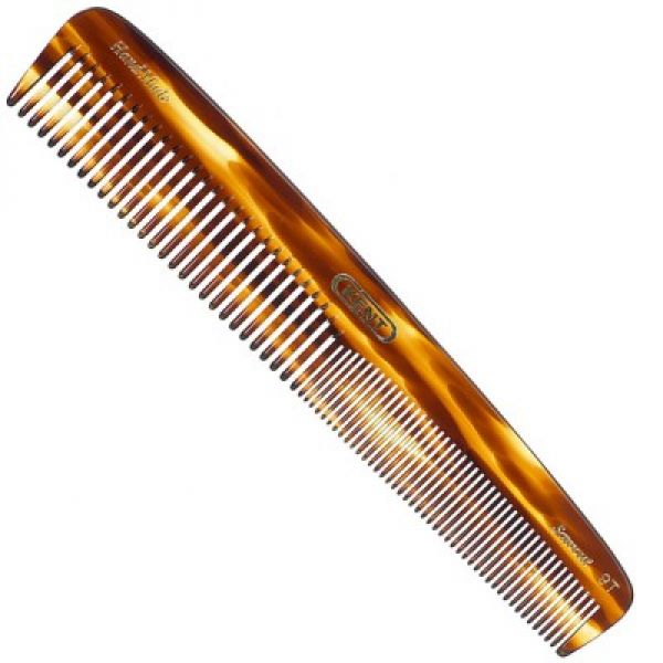 Kent Brushes A 9T Handmade Dressing Table Comb - Coarse & Fine 190mm