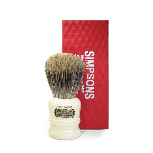Simpsons Duke D1 Pure Badger Shaving Brush – The Precise Exfoliator