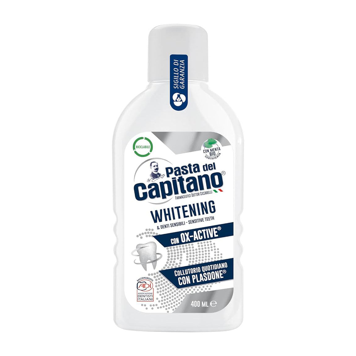 Pasta Del Capitano Whitening Mouthwash – Brightness & Enamel Protection 400ml