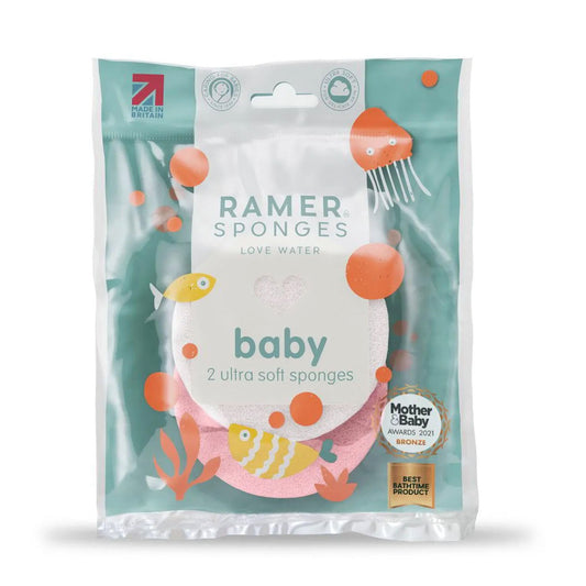 Ramer Ultra Soft Baby Sponge 2pcs – Gentle Care for Delicate Skin